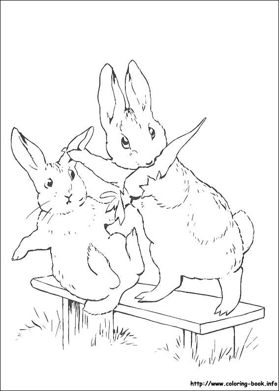 Peter Rabbit coloring picture